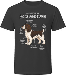 Anatomy of an English Springer Spaniel Funny English Springer Spaniel Dog Lover Gift T-Shirt Anatomy of an English Springer Spaniel Funny English Springer Spaniel Dog Lover Gift T-Shirt