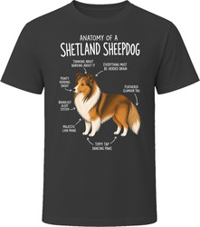 Anatomy of a Shetland Sheepdog Funny Shetland Sheepdog Dog Lover Gift T-Shirt Anatomy of a Shetland Sheepdog Funny Shetland Sheepdog Dog Lover Gift T-Shirt