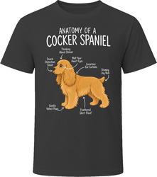 Anatomy of a Cocker Spaniel Funny Cocker Spaniel Dog Lover Gift T-Shirt Anatomy of a Cocker Spaniel Funny Cocker Spaniel Dog Lover Gift T-Shirt