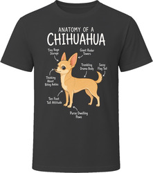 Anatomy of a Chihuahua Funny Chihuahua Dog Lover Gift T-Shirt Anatomy of a Chihuahua Funny Chihuahua Dog Lover Gift T-Shirt