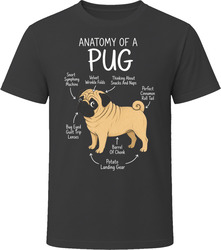 Anatomy of a Pug Funny Pug Dog Lover Gift T-Shirt Anatomy of a Pug Funny Pug Dog Lover Gift T-Shirt