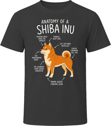 Anatomy of a Shiba Inu Funny Shiba Inu Dog Lover Gift T-Shirt