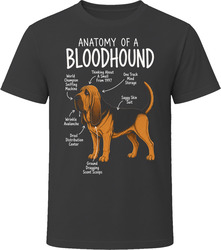 Anatomy of a Bloodhound Funny Bloodhound Dog Lover Gift T-Shirt