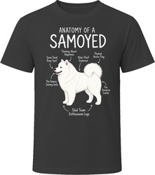 Anatomy of a Samoyed Funny Samoyed Dog Lover Gift T-Shirt