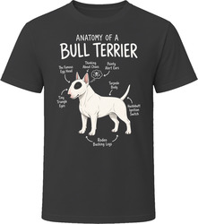 Anatomy of a Bull Terrier Funny Bull Terrier Dog Lover Gift T-Shirt