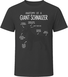 Anatomy of a Giant Schnauzer Funny Giant Schnauzer Dog Lover Gift T-Shirt
