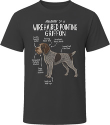 Anatomy of a Wirehaired Pointing Griffon Funny Wirehaired Pointing Griffon Dog Lover Gift T-Shirt