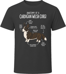 Anatomy of a Cardigan Welsh Corgi Funny Cardigan Welsh Corgi Dog Lover Gift T-Shirt