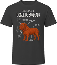Anatomy of a Dogue de Bordeaux Funny Dogue de Bordeaux Dog Lover Gift T-Shirt