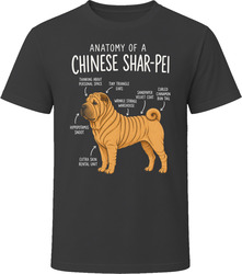 Anatomy of a Chinese Shar-Pei Funny Chinese Shar-Pei Dog Lover Gift T-Shirt