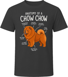 Anatomy of a Chow Chow Funny Chow Chow Dog Lover Gift T-Shirt