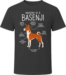 Anatomy of a Basenji Funny Basenji Dog Lover Gift T-Shirt