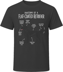 Anatomy of a Flat-Coated Retriever Funny Flat-Coated Retriever Dog Lover Gift T-Shirt Anatomy of a Flat-Coated Retriever Funny Flat-Coated Retriever Dog Lover Gift T-Shirt