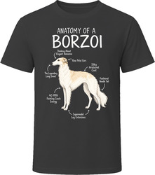 Anatomy of a Borzoi Funny Borzoi Dog Lover Gift T-Shirt Anatomy of a Borzoi Funny Borzoi Dog Lover Gift T-Shirt