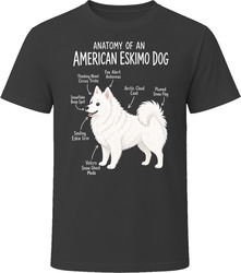 Anatomy of an American Eskimo Dog Funny American Eskimo Dog Lover Gift T-Shirt Anatomy of an American Eskimo Dog Funny American Eskimo Dog Lover Gift T-Shirt