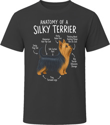 Anatomy of a Silky Terrier Funny Silky Terrier Dog Lover Gift T-Shirt Anatomy of a Silky Terrier Funny Silky Terrier Dog Lover Gift T-Shirt