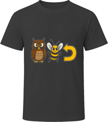 Owl Bee Back T-Shirt Owl Bee Back T-Shirt