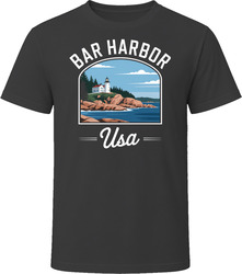 Bar Harbor Usa Tourist Vacation Gift Tee T Shirt