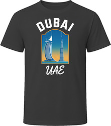 Dubai Uae Tourist Vacation Gift Tee Flat T Shirt