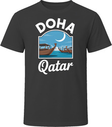 Doha Qatar Tourist Vacation Gift Tee Fla T Shirt
