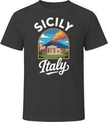 Sicily Italy Tourist Vacation Gift Tee F T Shirt