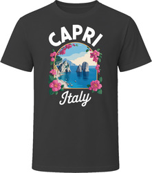 Capri Italy Tourist Vacation Gift Tee Fl T Shirt