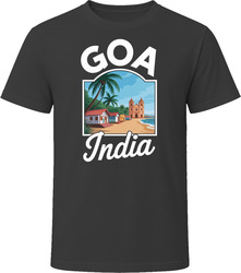 Goa India Tourist Vacation Gift Tee Flat T Shirt Goa India Tourist Vacation Gift Tee Flat T Shirt