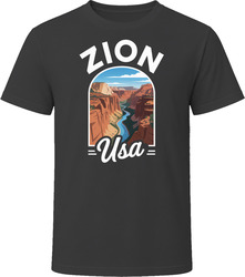 Zion Usa Tourist Vacation Gift Tee Flat T Shirt Zion Usa Tourist Vacation Gift Tee Flat T Shirt