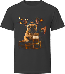 French Bulldog Drinking Beer at the Bar T Shirt French Bulldog Drinking Beer at the Bar T Shirt