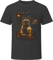 French Bulldog Drinking Beer at the Bar T Shirt French Bulldog Drinking Beer at the Bar T Shirt