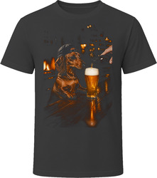 Dachshund Drinking Beer at the Bar T Shirt Dachshund Drinking Beer at the Bar T Shirt