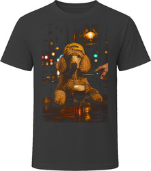 Poodle Drinking Beer at the Bar T Shirt Poodle Drinking Beer at the Bar T Shirt