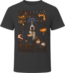 Bernese Mountain Dog Drinking Beer at the Bar T Shirt Bernese Mountain Dog Drinking Beer at the Bar T Shirt