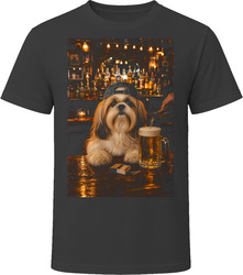 Shih Tzu Drinking Beer at the Bar T Shirt Shih Tzu Drinking Beer at the Bar T Shirt