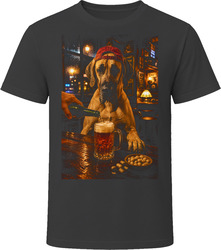 Great Dane Drinking Beer at the Bar T Shirt Great Dane Drinking Beer at the Bar T Shirt