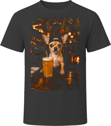 Chihuahua Drinking Beer at the Bar T Shirt Chihuahua Drinking Beer at the Bar T Shirt