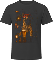 Belgian Malinois Drinking Beer at the Bar T Shirt Belgian Malinois Drinking Beer at the Bar T Shirt