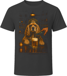 Cocker Spaniel Drinking Beer at the Bar T Shirt Cocker Spaniel Drinking Beer at the Bar T Shirt