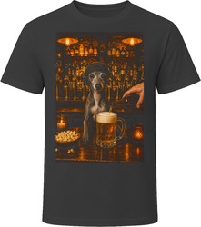 Italian Greyhound Drinking Beer at the Bar T Shirt Italian Greyhound Drinking Beer at the Bar T Shirt