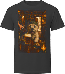 Cairn Terrier Drinking Beer at the Bar T Shirt Cairn Terrier Drinking Beer at the Bar T Shirt