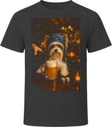 Biewer Terrier Drinking Beer at the Bar T Shirt Biewer Terrier Drinking Beer at the Bar T Shirt