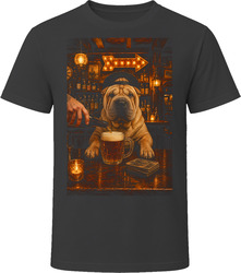 Chinese Shar-Pei Drinking Beer at the Bar T Shirt Chinese Shar-Pei Drinking Beer at the Bar T Shirt