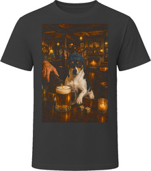 Rat Terrier Drinking Beer at the Bar T Shirt Rat Terrier Drinking Beer at the Bar T Shirt