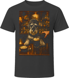 Standard Schnauzer Drinking Beer at the Bar T Shirt Standard Schnauzer Drinking Beer at the Bar T Shirt