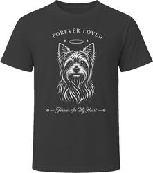Yorkshire Terrier Forever Loved Dog Memorial T Shirt