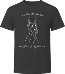 Doberman Pinscher Forever Loved Dog Memorial T Shirt