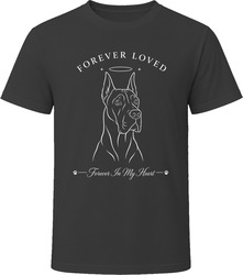 Great Dane Forever Loved Dog Memorial T Shirt