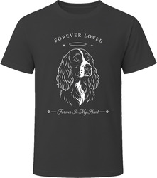 English Springer Spaniel Forever Loved Dog Memorial T Shirt English Springer Spaniel Forever Loved Dog Memorial T Shirt