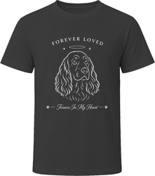 Cocker Spaniel Forever Loved Dog Memorial T Shirt Cocker Spaniel Forever Loved Dog Memorial T Shirt