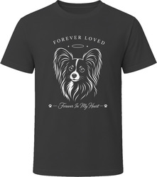 Papillon Forever Loved Dog Memorial T Shirt Papillon Forever Loved Dog Memorial T Shirt